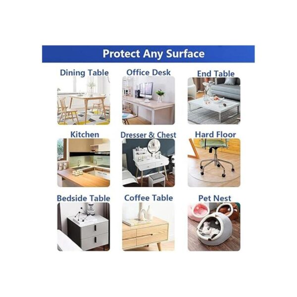Protección de PVC transparente grueso de 12 x 72 pulgadas_6