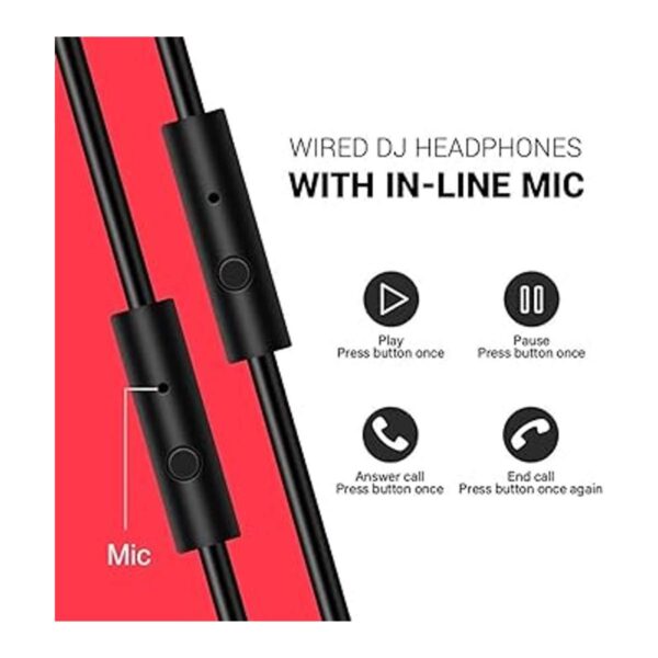 Prosonic Auriculares de diadema con cable con controlador_5