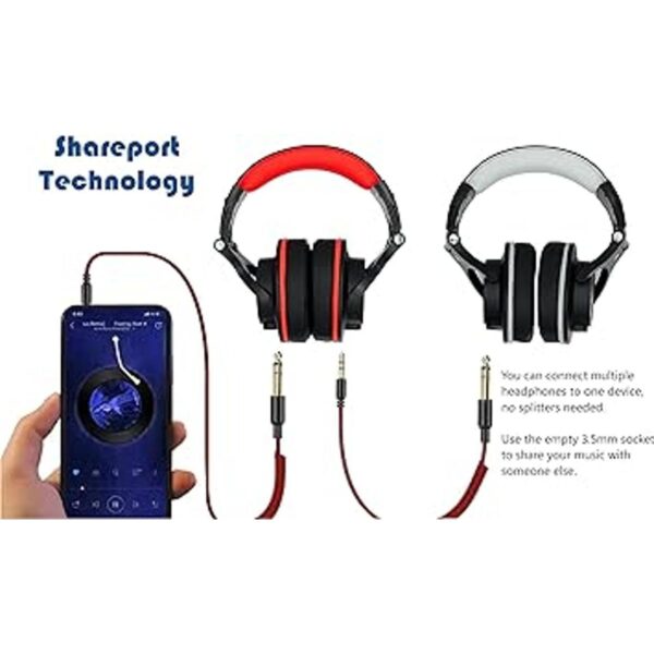 Prosonic Auriculares de diadema con cable con controlador_6