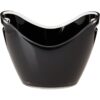 Prodyne Vino Gondola Cubo de vino negro 10 14 pulgadas_1