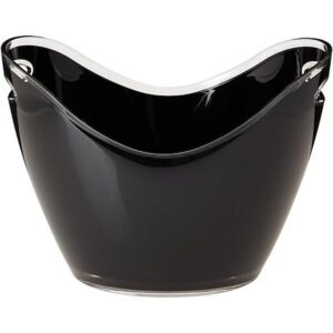 Prodyne Vino Gondola Cubo de vino negro 10 14 pulgadas_1