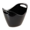 Prodyne Vino Gondola Cubo de vino negro 10 14 pulgadas_2