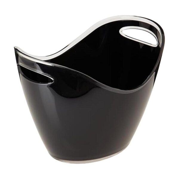 Prodyne Vino Gondola Cubo de vino negro 10 14 pulgadas_2