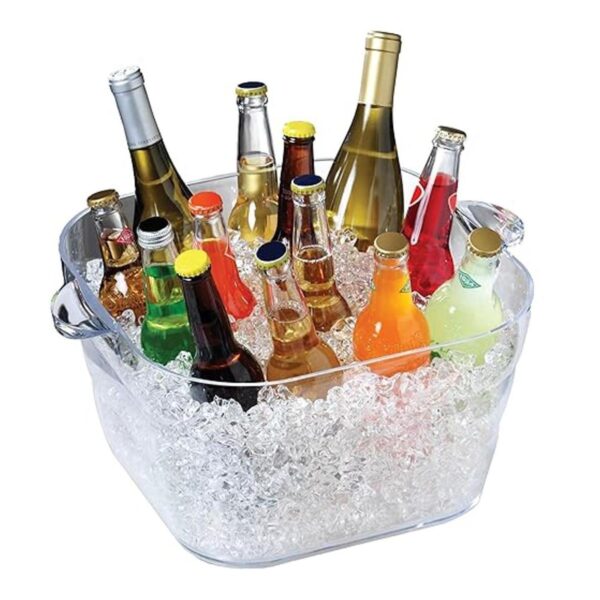 Prodyne Tina de bebidas para fiesta cuadrada grande_2