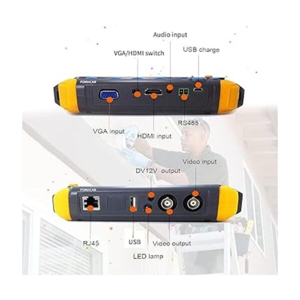 Probador de cámara de monitor CCTV AHD IV8W de 5 pulgadas_5