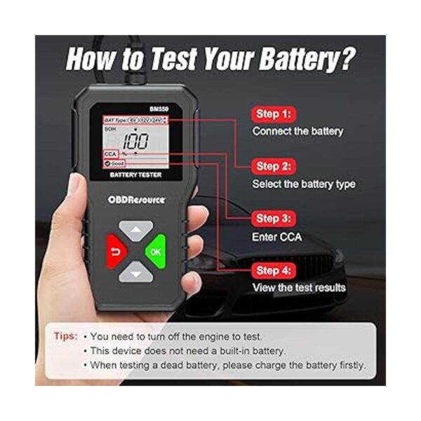 Probador de batería de automóvil de 6 V 12 V 24 V_2
