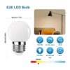 ProCrus Bombilla LED E26 G14 de 1 W pequeñas bombillas
