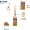 Pro Grade Pinceles de pintura con chip 36 Ea 1.5 pulgadas_3