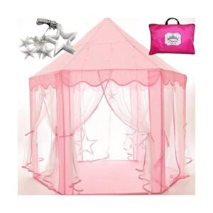 Princess Castle Tent Con cadena de luces de estrella_1