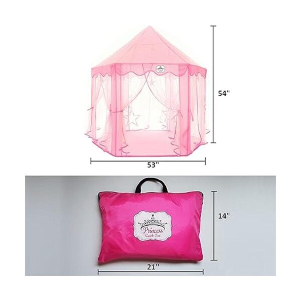 Princess Castle Tent Con cadena de luces de estrella_6