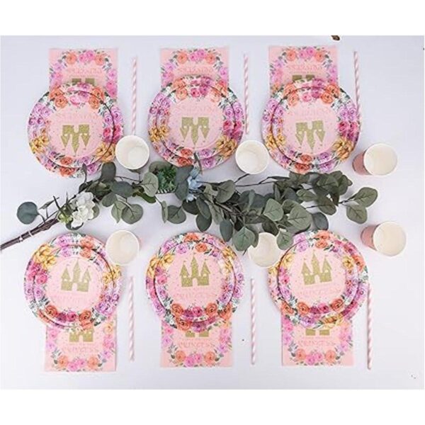 Princess Party Supplies El juego de vajilla de fiesta de_4