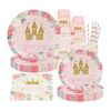 Princess Party Supplies El juego de vajilla de fiesta de_1
