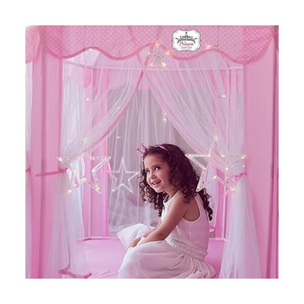 Princess Castle Tent Con cadena de luces de estrella_4