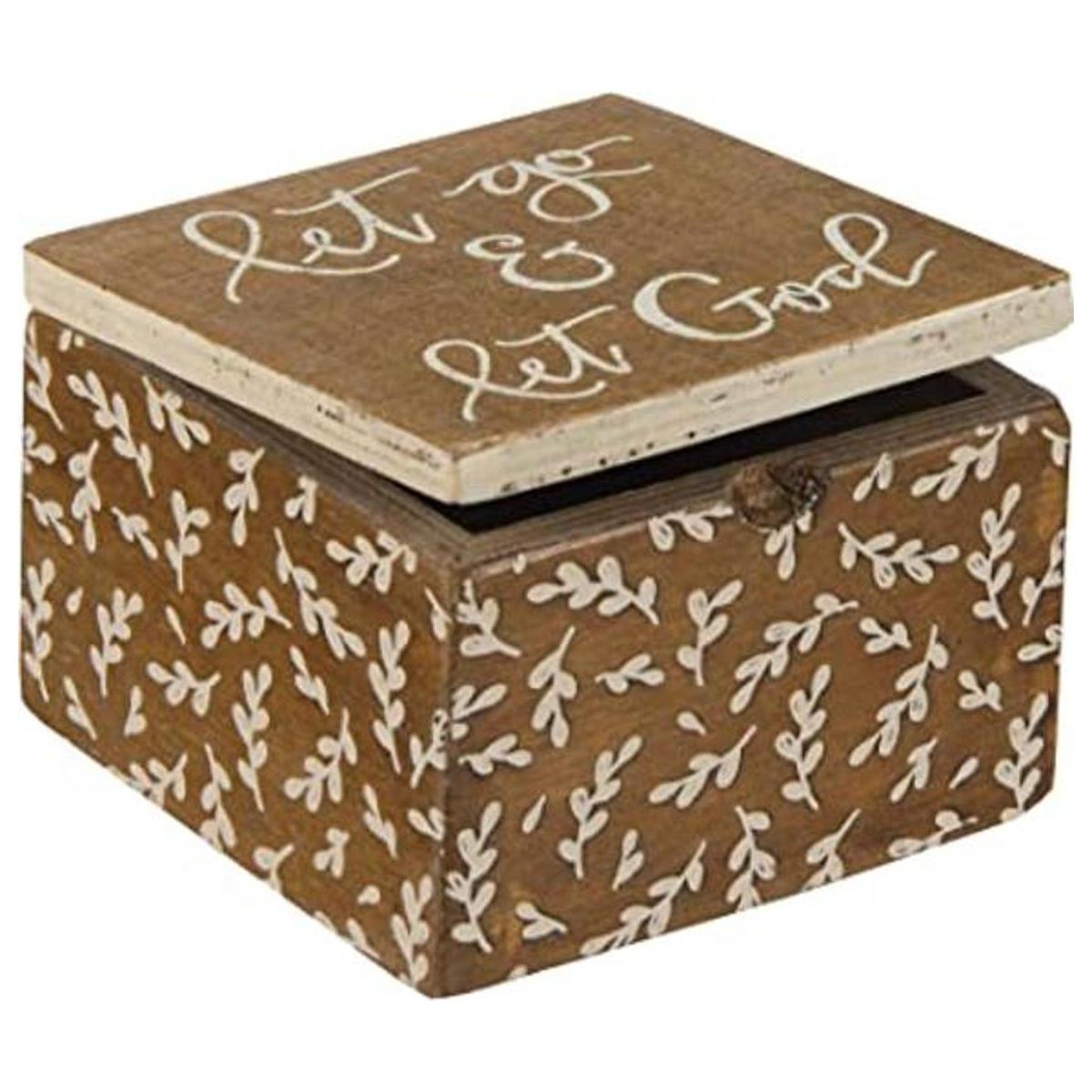 Primitives by Kathy Caja de madera con bisagras de cocina