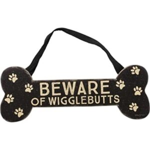 Primitives by Kathy Dog Bone Shaped Wall Decor Beware of_1