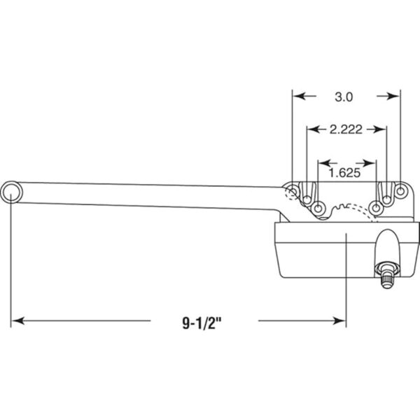 PrimeLine TH 23021 Operador de brazo único con manivela_2