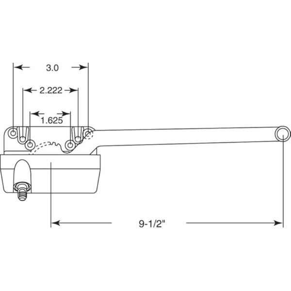 PrimeLine TH 23024 Operador de brazo único 912 pulgadas_2