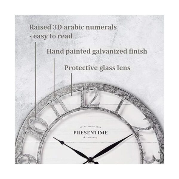 PresenTime Co Reloj de pared de la serie Farmhouse de_3