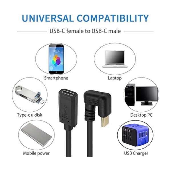 Poyiccot Cable de extensión USB C de 3.3 pies3.3 ft_3