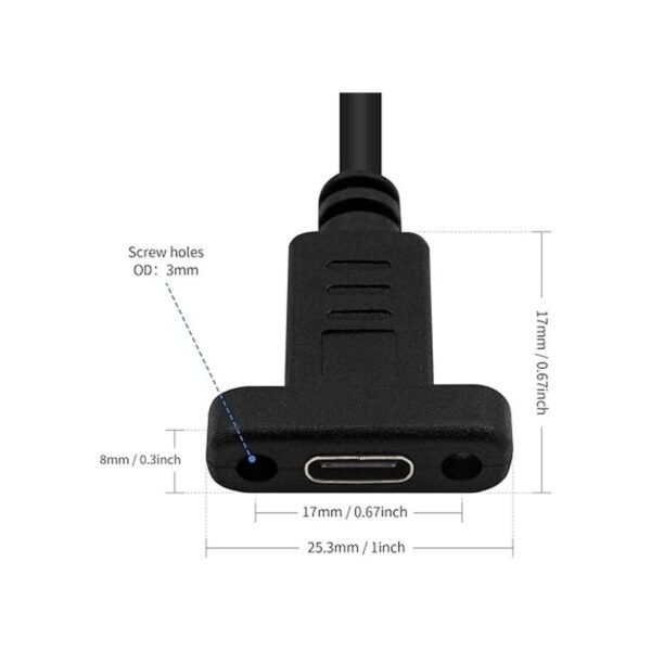 Poyiccot Cable de extensión USB 3.1 tipo C cable de_2
