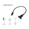 Poyiccot Cable de extensión USB 3.1 tipo C cable de_5