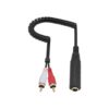 Poyiccot Cable adaptador RCA a 14 hembra coild Spring_1