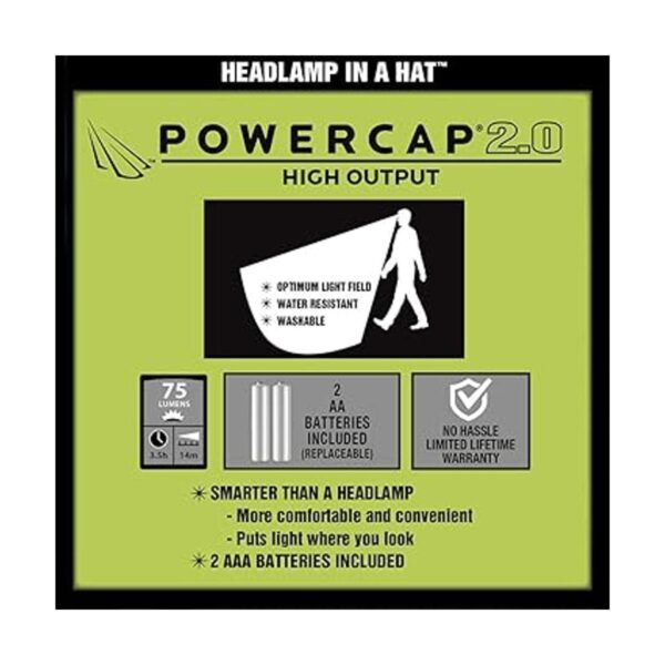PowerCAP 2.0 Gorro de cabeza con luz LED manos libres_2