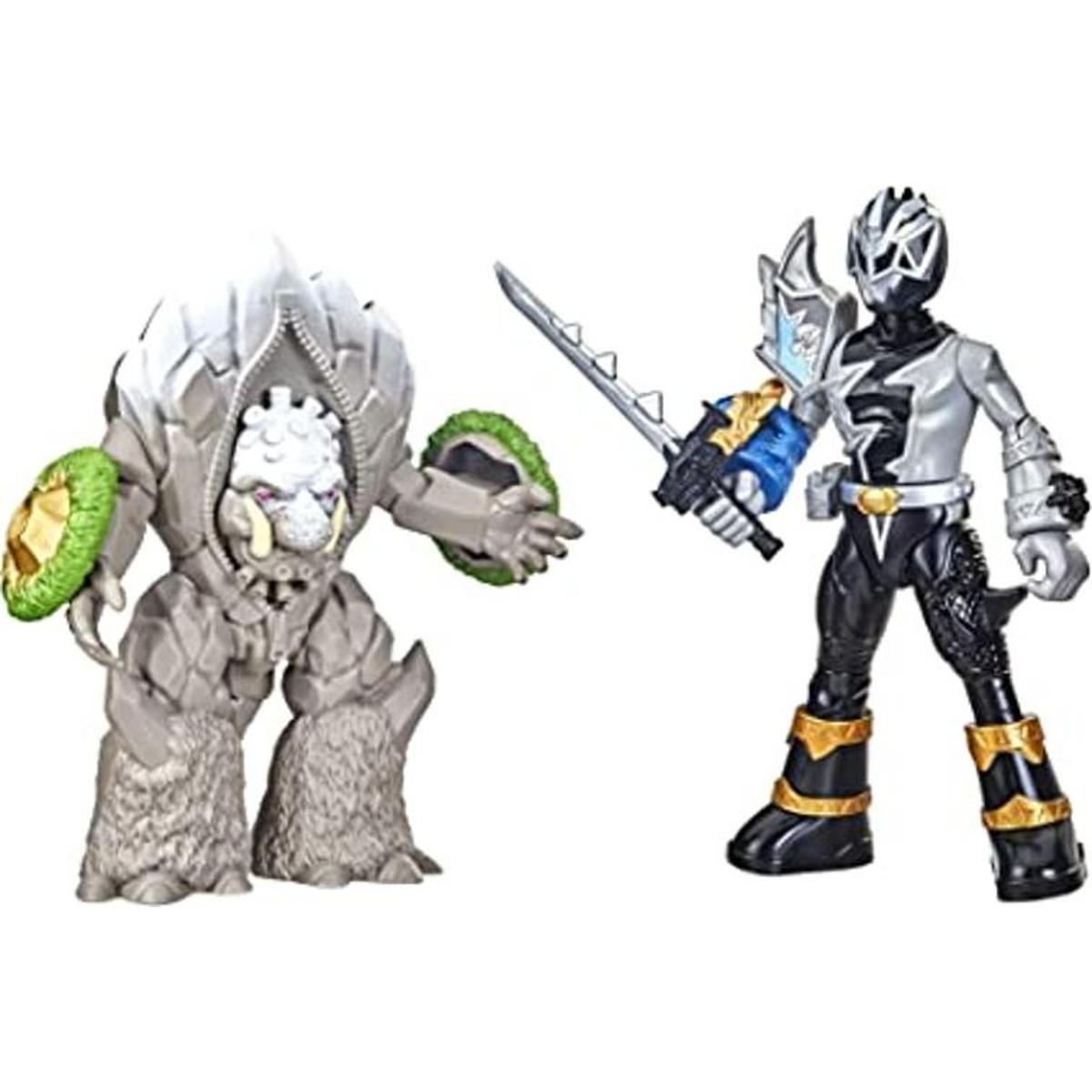 Power Rangers Dino Fury Battle Attackers Juego de 2