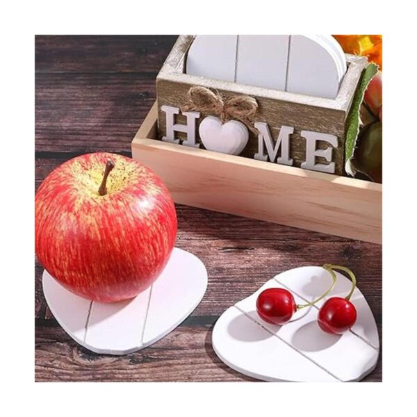 Posavasos para bebidas juego de 6 posavasos de madera con