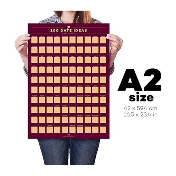 Poster con 100 citas para raspar Lista para hacer en_5