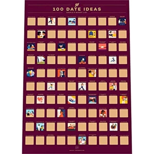 Poster con 100 citas para raspar Lista para hacer en_1