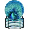 Posavasos para bebidas con soporte paquete de 6