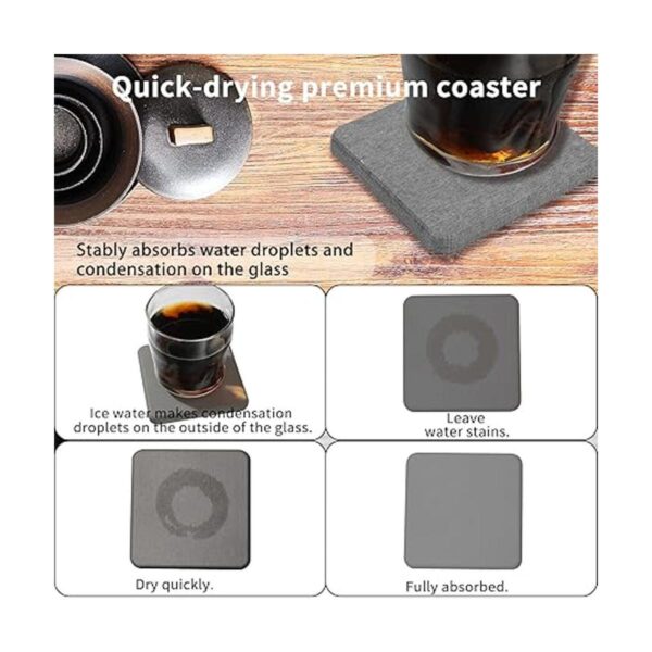 Posavasos absorbentes de diatomita para bebidas y_4
