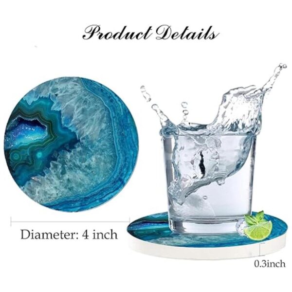 Posavasos para bebidas con soporte paquete de 6