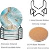 Posavasos para bebidas con soporte juego de 6 posavasos_4