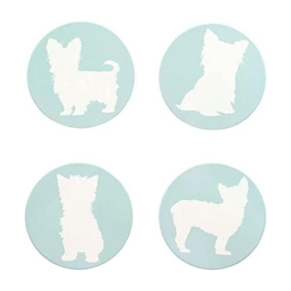 Posavasos de cerámica para perros Yorkshire Terrier_1