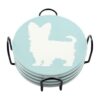 Posavasos de cerámica para perros Yorkshire Terrier_5