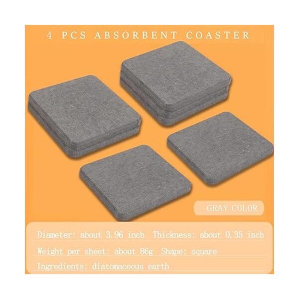 Posavasos absorbentes de diatomita para bebidas y_2