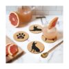 Posavasos Boston Terrier Lovers Juego de 4 posavasos para