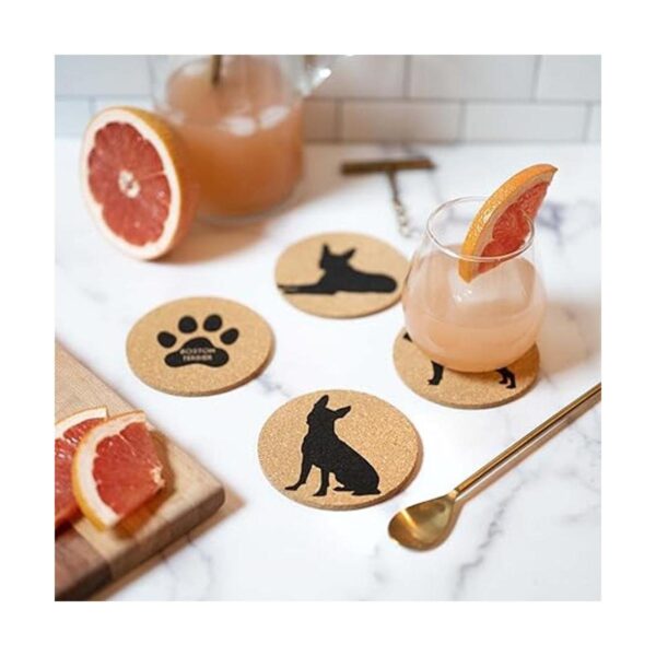 Posavasos Boston Terrier Lovers Juego de 4 posavasos para