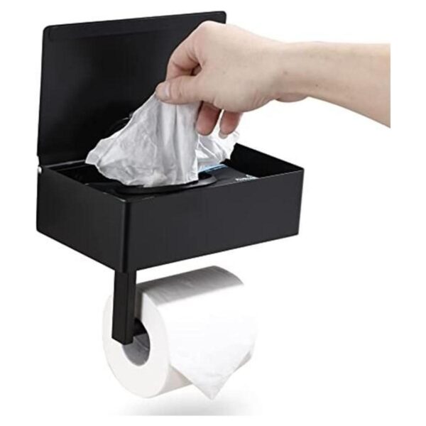Portarrollo de papel higiénico con dispensador de_1