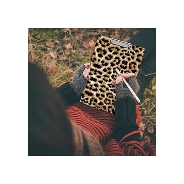 Portapapeles lindo diseño de estampado de leopardo clip de_5