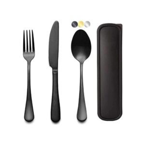 Portable Utensils Set with Case Travel 188 Stainless_1