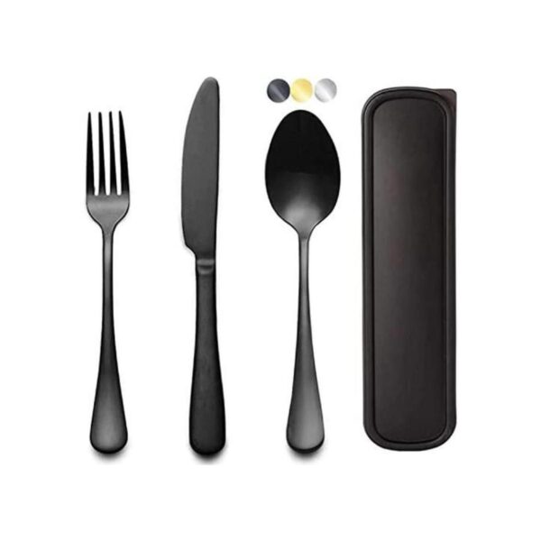 Portable Utensils Set with Case Travel 188 Stainless_1