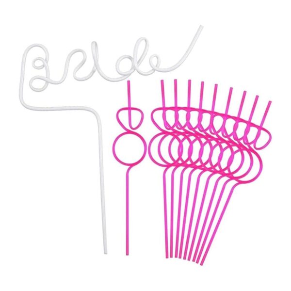 Poret Decoraciones de despedida de soltera con pajitas_1
