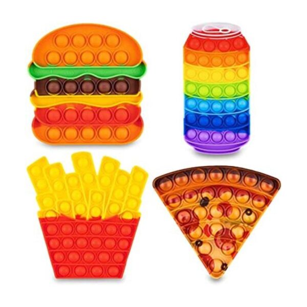 Pop Its Fidget Toys Pack 4 Alimento para aliviar el_1