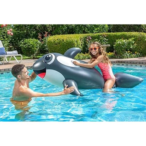Poolmaster Flotador inflable de piscina Jumbo Whale Rider_2