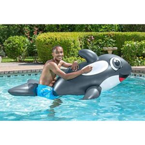 Poolmaster Flotador inflable de piscina Jumbo Whale Rider_1