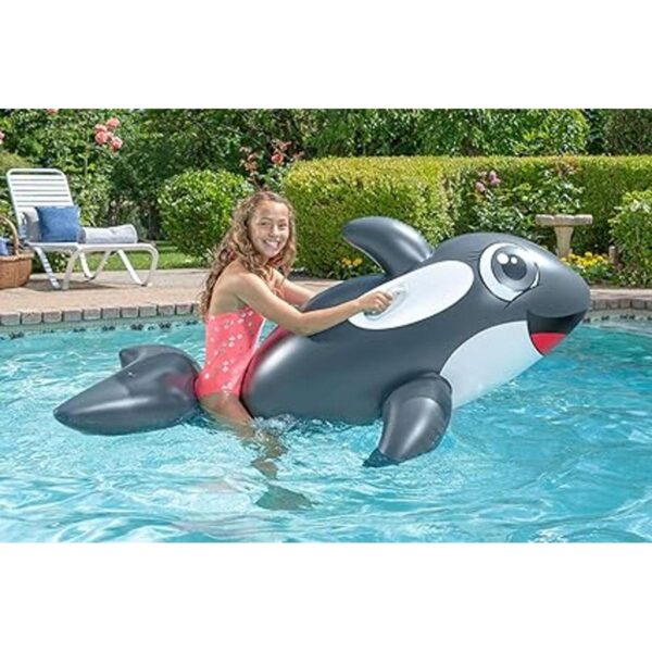 Poolmaster Flotador inflable de piscina Jumbo Whale Rider_3