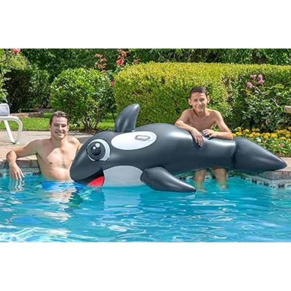 Poolmaster Flotador inflable de piscina Jumbo Whale Rider_5
